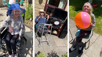 Oldham care home enjoys a sunny BBQ day